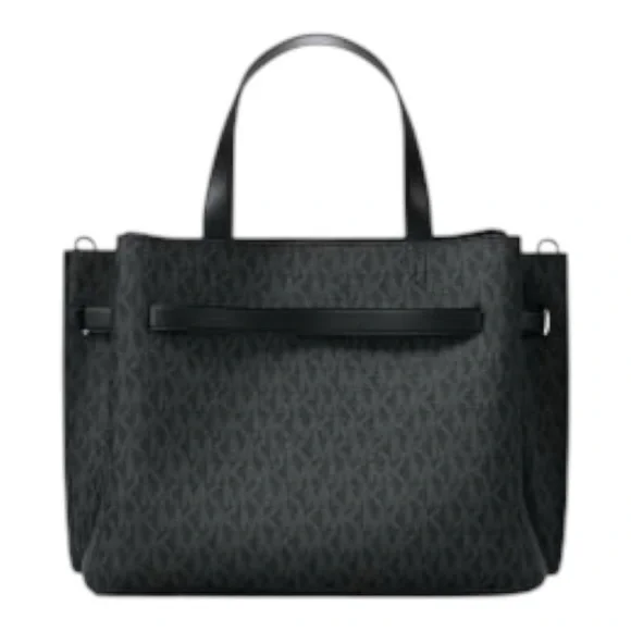 MICHAEL MICHAEL KORS Emilia Medium Signature Logo Satchel. NEW - Picture 3 of 9